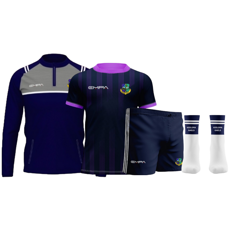 Shorts, Socks, Jersey & Halfzip/Hoodie/Crewneck Bundle - Keeldra Gaels LGFA