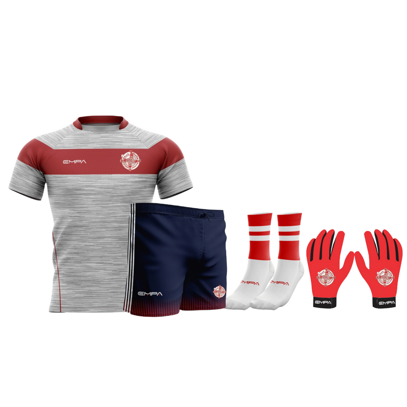 Shorts, Socks, Jersey & Gloves Bundle (Grey) - St Brides Ladies GFC