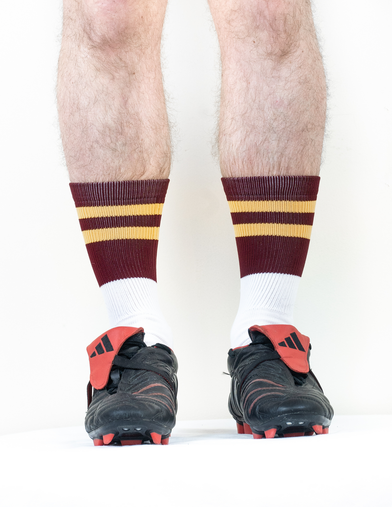 Magic Pro Mid Socks - Maroon & Gold